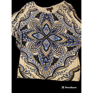Dana Bushman paisley women's size small blouse